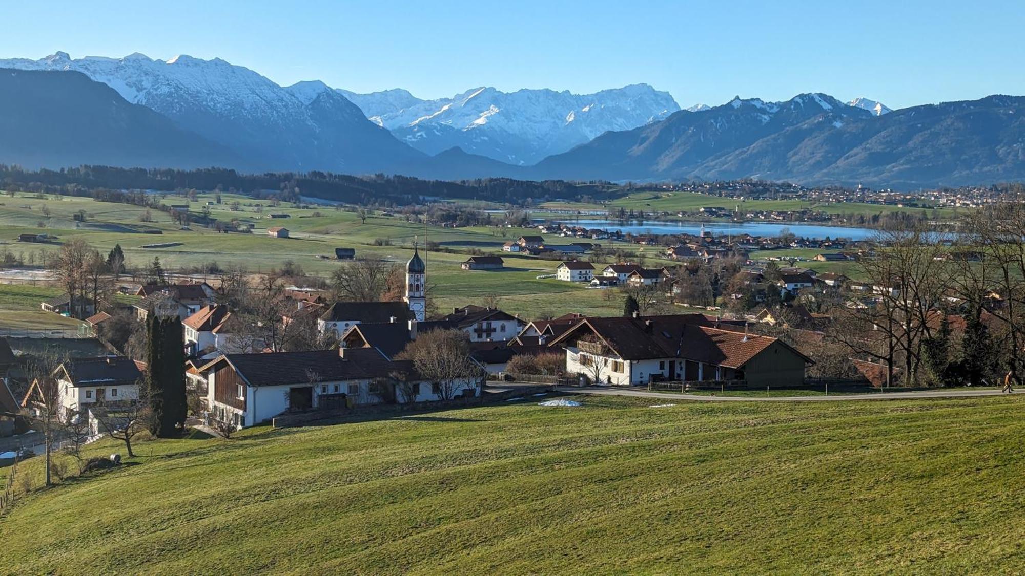 Liboria I Traumhafte Ferienwohnung In Aidling Am Riegsee Mit Atemberaubendem Panoramablick! Kültér fotó